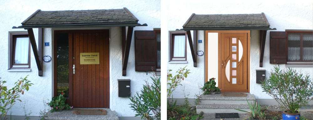 Haustüren-Fotomontage Rubner Holzhaustür H47 Fink Bad Aibling