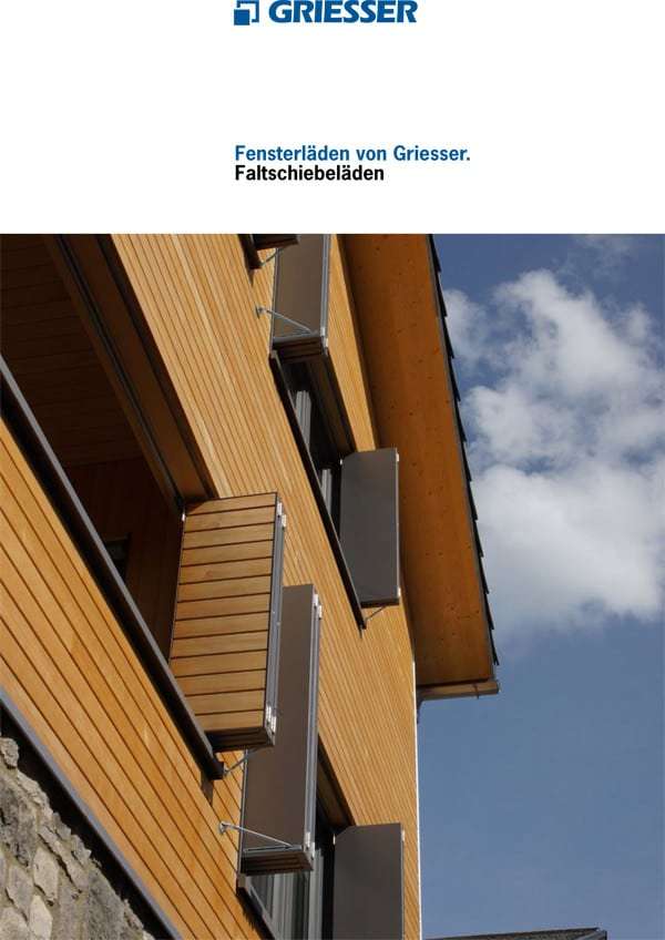 Katalog Alu-Faltschiebeläden, Fensterläden - pmt Alu-Schiebeläden für München und Rosenheim